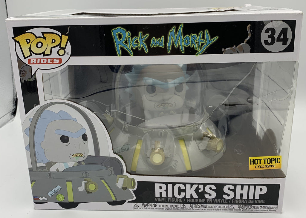 Funko Pop! Rick and Morty Rick's Ship Exclusive #34 (Heavy Box Damage) B Funko 