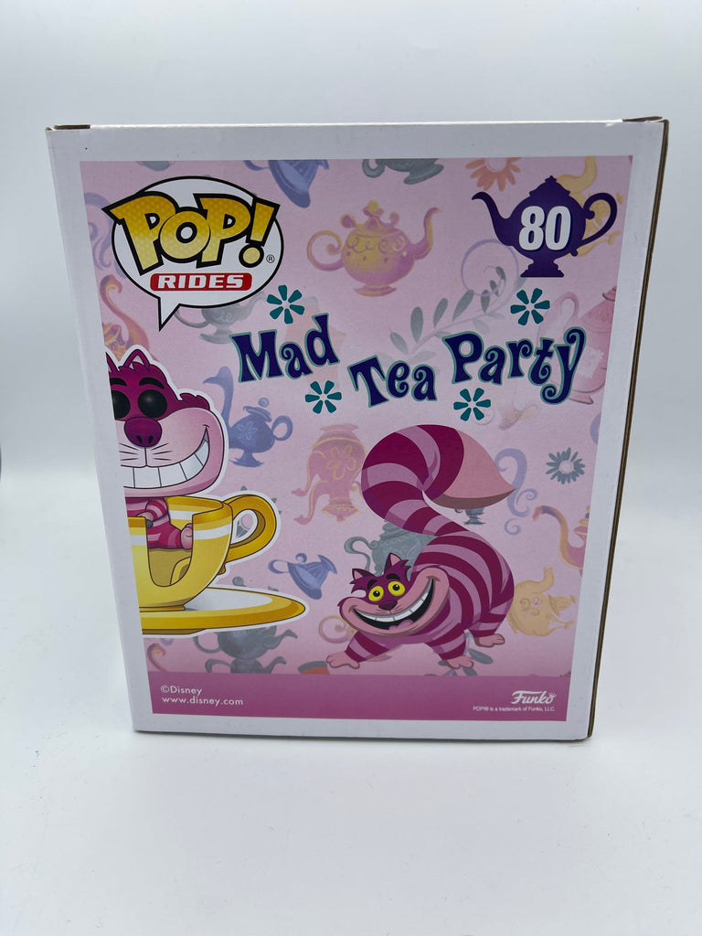 Funko Pop! Rides Disney Mad Tea Party Cheshire Cat at the Mad Tea Party Exclusive (Limited to 2000) (Light Box Damage) (Sticker Peeling) Funko 