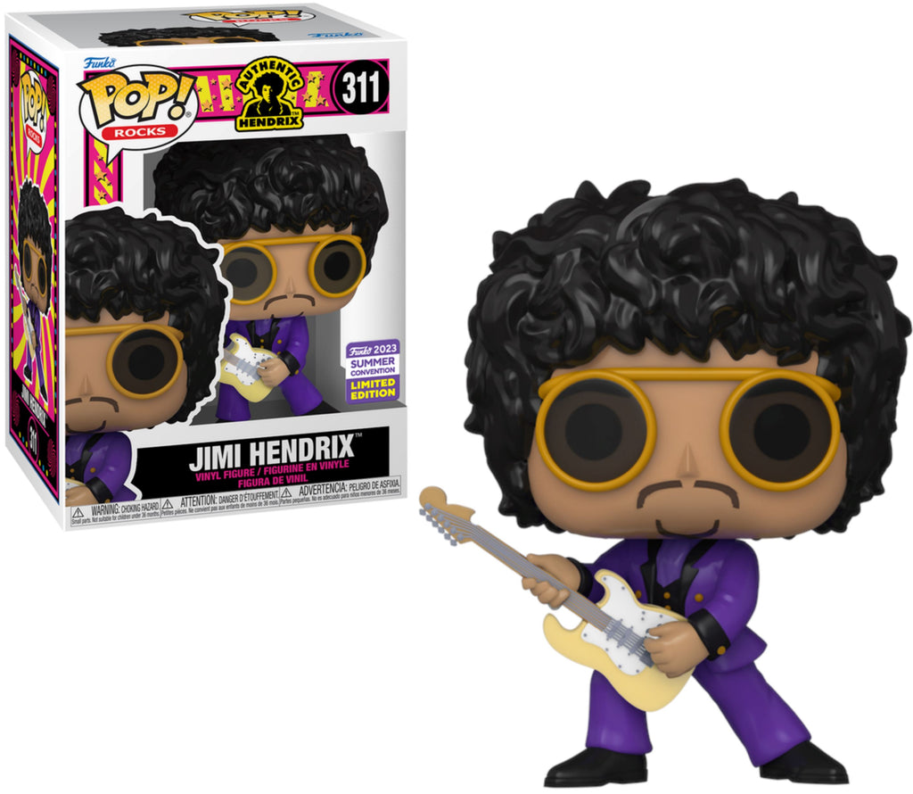 Funko Pop! Rocks Jimi Hendrix (Purple Suit) Summer Convention Exclusive #311
