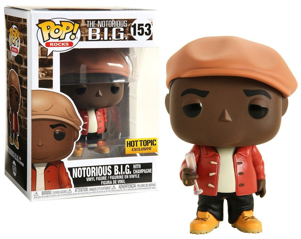 Funko Pop! Rocks The Notorious B.I.G. Biggie Smalls with Champagne Exclusive #153 Funko 