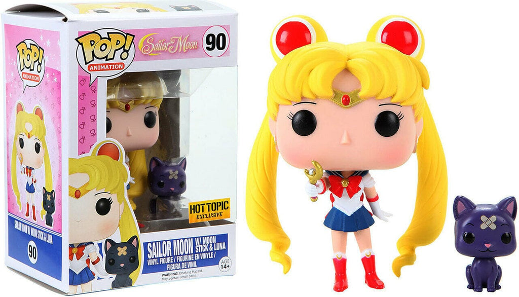 Funko Pop! Sailor Moon with Moon Stick and Luna Exclusive #90