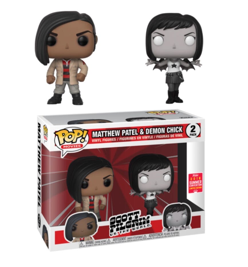 Funko Pop! Scott Pilgrim Vs the World Matthew Patel & Demon Chick Summer Convention Exclusive 2-Pack