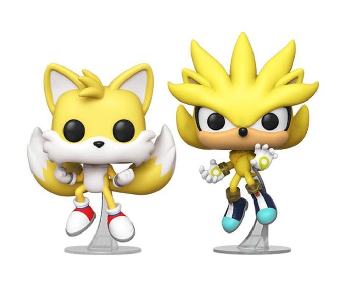 Funko Pop! Sonic the Hedgehog Super Tails and Super Silver 2 Pack Exclusive