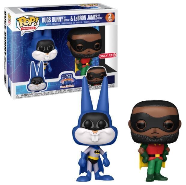 Funko Pop! Space Jam Bugs Bunny as Batman & LeBron James as Robin Exclusive 2-Pack