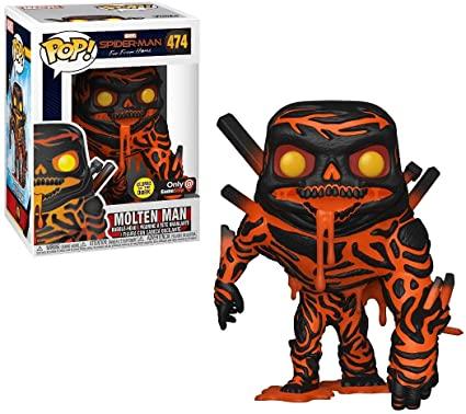 Funko Pop! Spider Man Far From Home Molten Man GITD Glow Exclusive #474