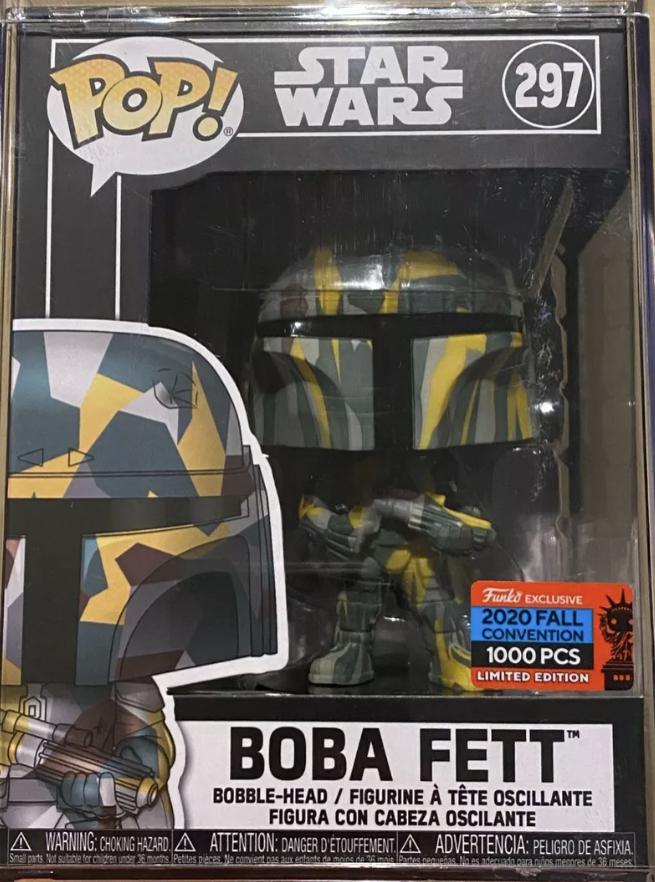 Funko Pop! Star Wars Boba Fett Futura Artist Series and Slave 1 Sling Bag NYCC Exclusive (LTD to 1,000 PCS) #297 Funko 