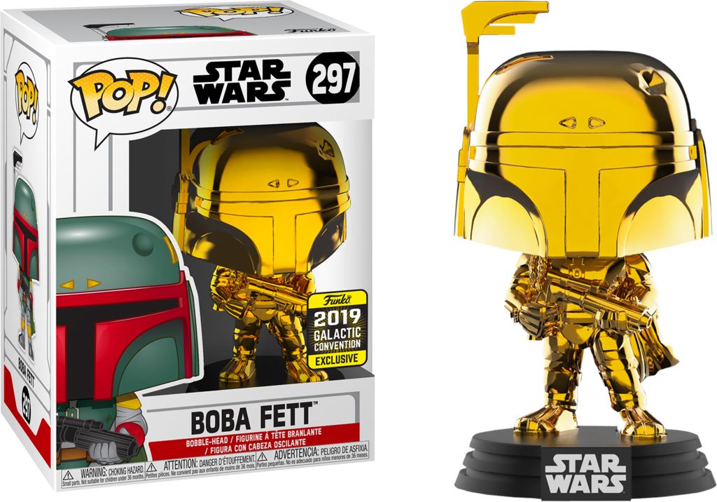 Funko Pop! Star Wars Boba Fett Gold Chrome Exclusive #297