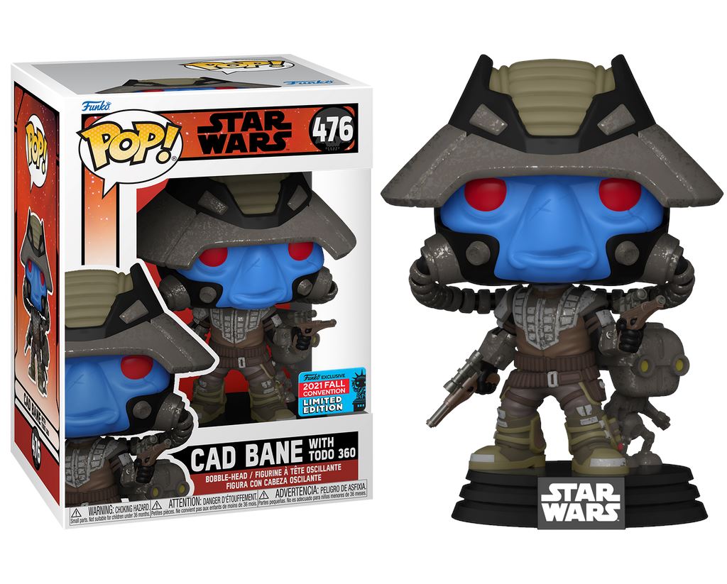 Box Damage) Funko Pop! Star Wars Cad Bane with Todo 360 Fall