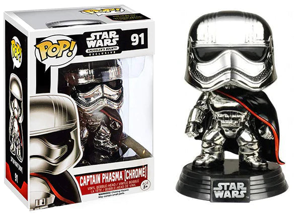 Funko Pop! Star Wars Captain Phasma Chrome Exclusive #91