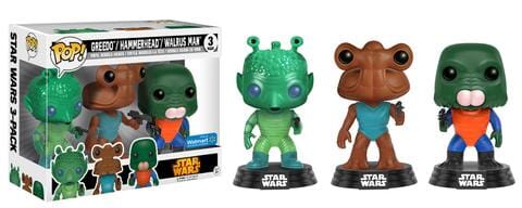 Funko Pop! Star Wars Greedo, Hammerhead, & Walrus Man Exlusive 3-Pack