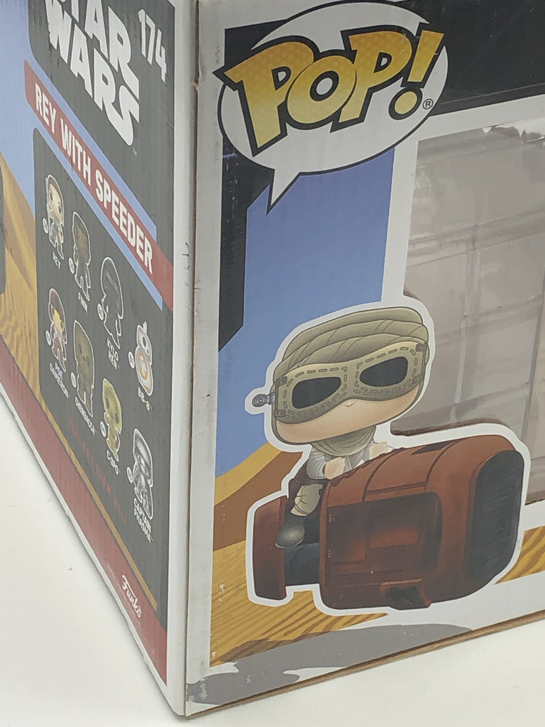 Funko Pop! Star Wars Rey with Speeder Exclusive #174 (Box Damage) Funko 