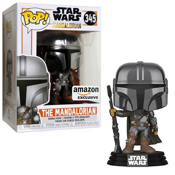 Funko Pop! Star Wars The Mandalorian (Chrome) Exclusive #345