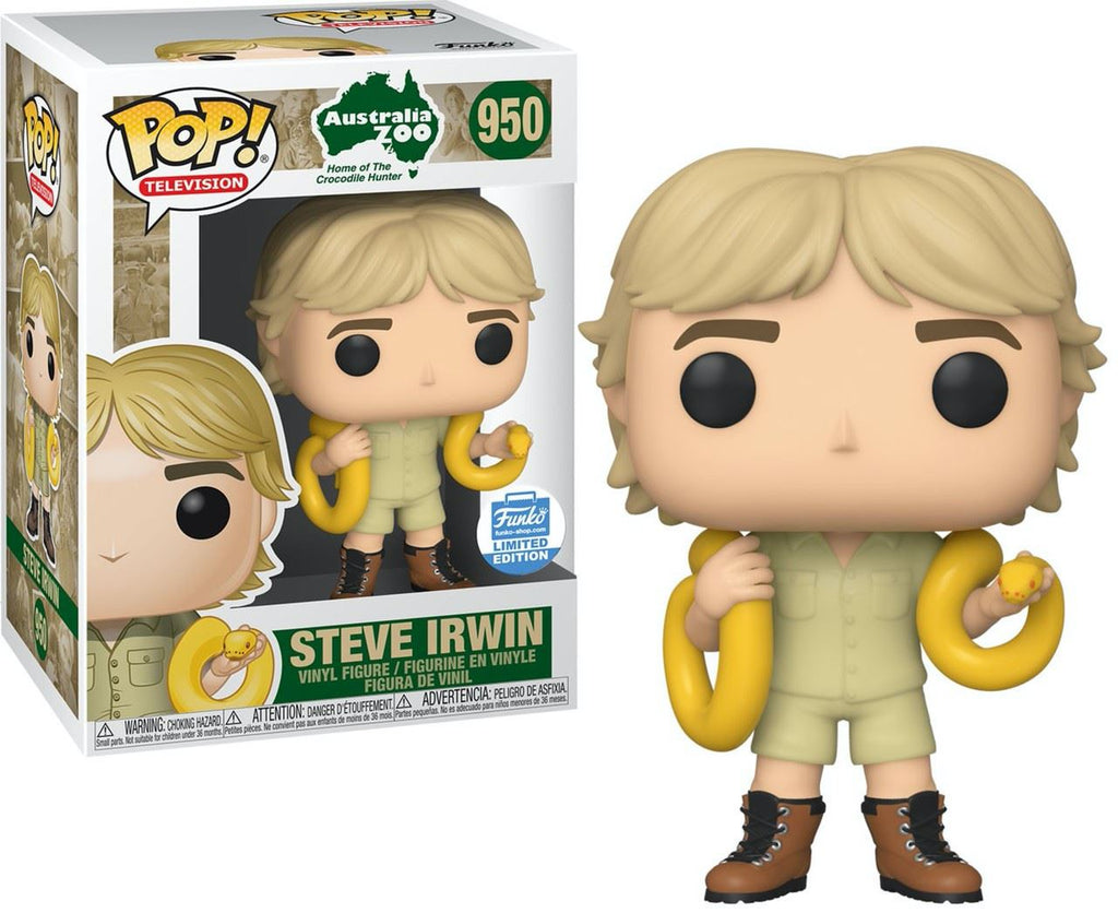 Funko Pop! Steve Irwin w/ Snake Exclusive #950
