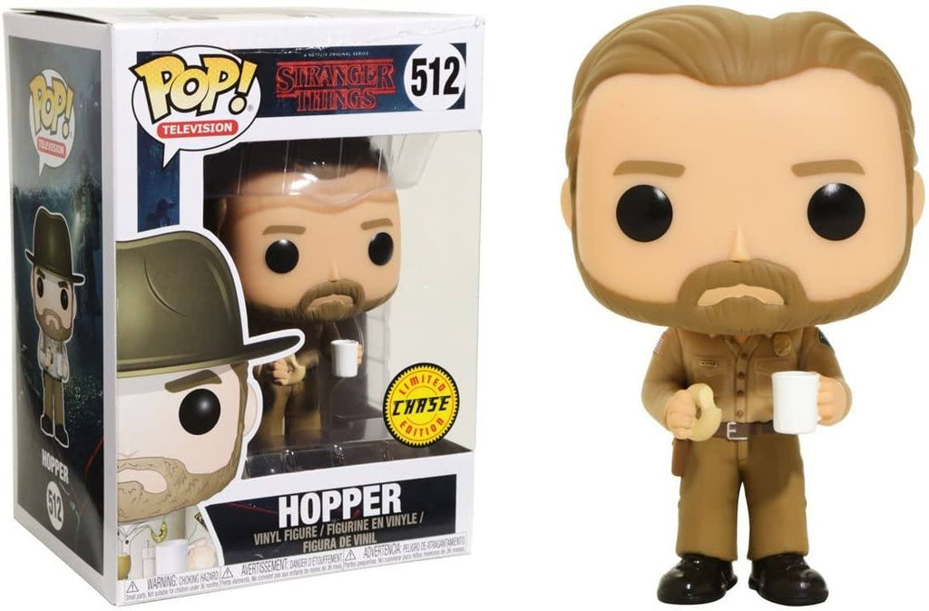 Funko Pop! Stranger Things Hopper with Donut Chase #512