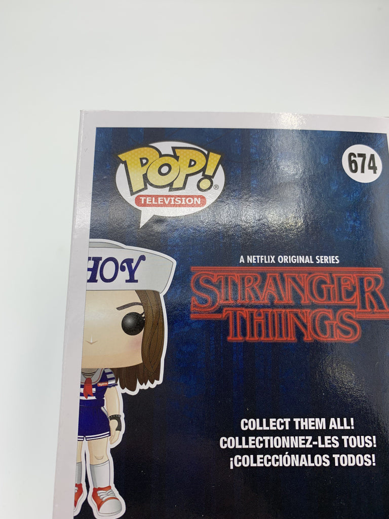 Funko Pop! Stranger Things Robin Ahoy SDCC Fundays Exclusive (1800 pcs) #674 (Shelf Wear) Listing A Funko 