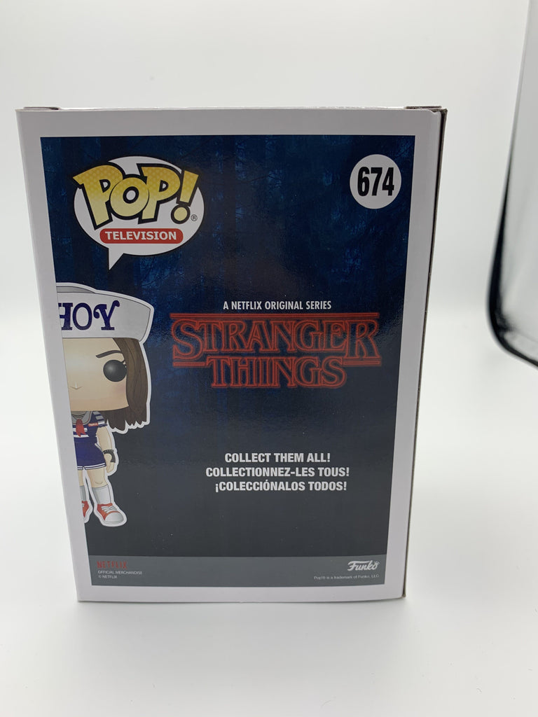 Funko Pop! Stranger Things Robin Ahoy SDCC Fundays Exclusive (1800 pcs) #674 (Shelf Wear) Listing A Funko 