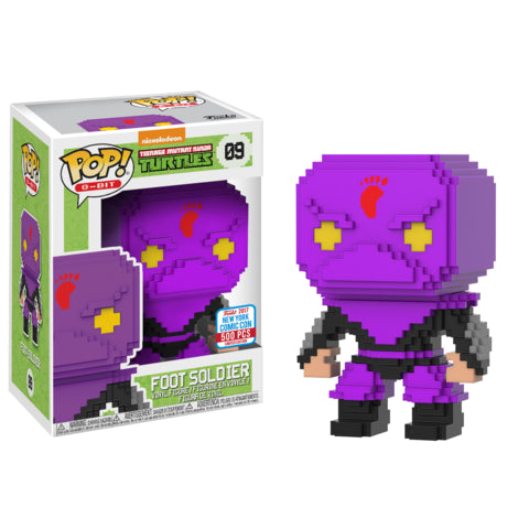 Funko Pop! Teenage Mutant Ninja Turtles (TMNT) 8 Bit Purple Foot Soldier Exclusive #09 (500 PCS)