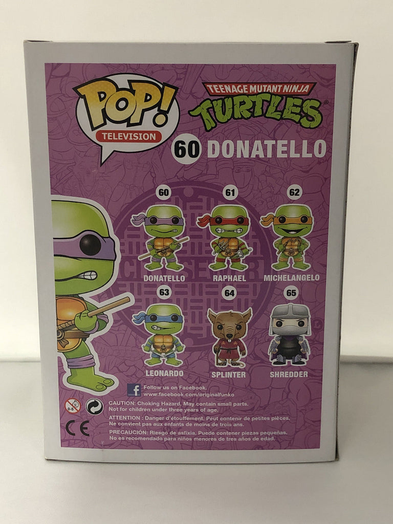 Funko Pop! Television Donatello TMNT Teenage Mutant Ninja Turtles *Light Damaged Box* #60 Funko 