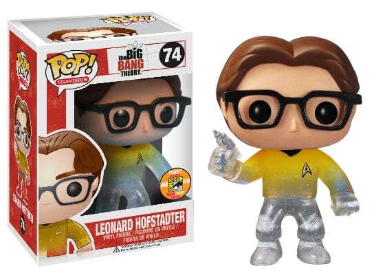 Funko Pop! The Big Bang Theory Leonard Hofstadter Star Trek (Transporting) SDCC Exclusive #74 (Box Damage)