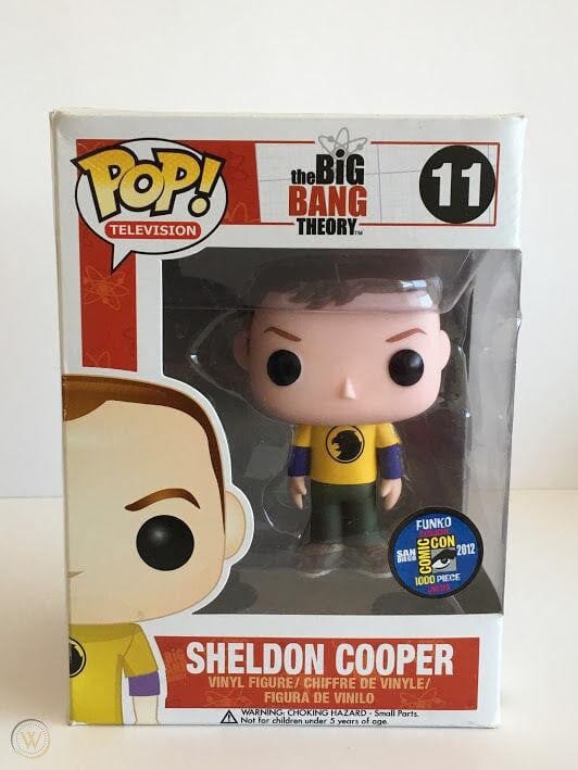Funko Pop! The Big Bang Theory Sheldon Cooper (Hawkman) SDCC Exclusive #11 (Light Box Damage)