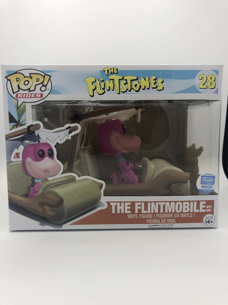 Funko Pop! The Flintstones Flintmobile with Dino (Limited 6000 Pieces) Exclusive #28 (Light Shelf Wear)
