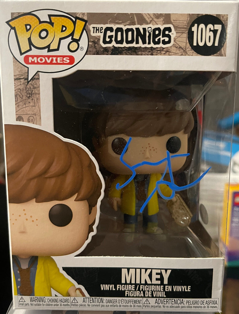 Funko Pop! The Goonies Mikey SIGNED Autographed by Sean Astin #1067 (JSA Authenticated)