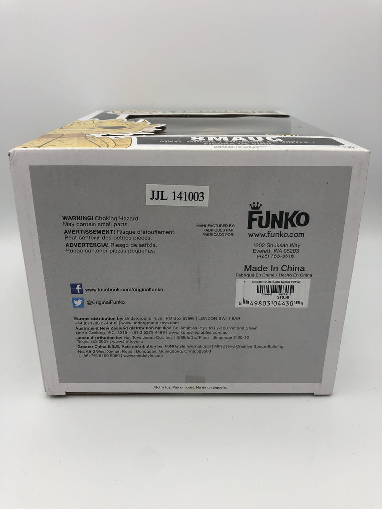 Funko Pop! The Hobbit Gold Smaug Exclusive #124 (Peeling Sticker) Funko 