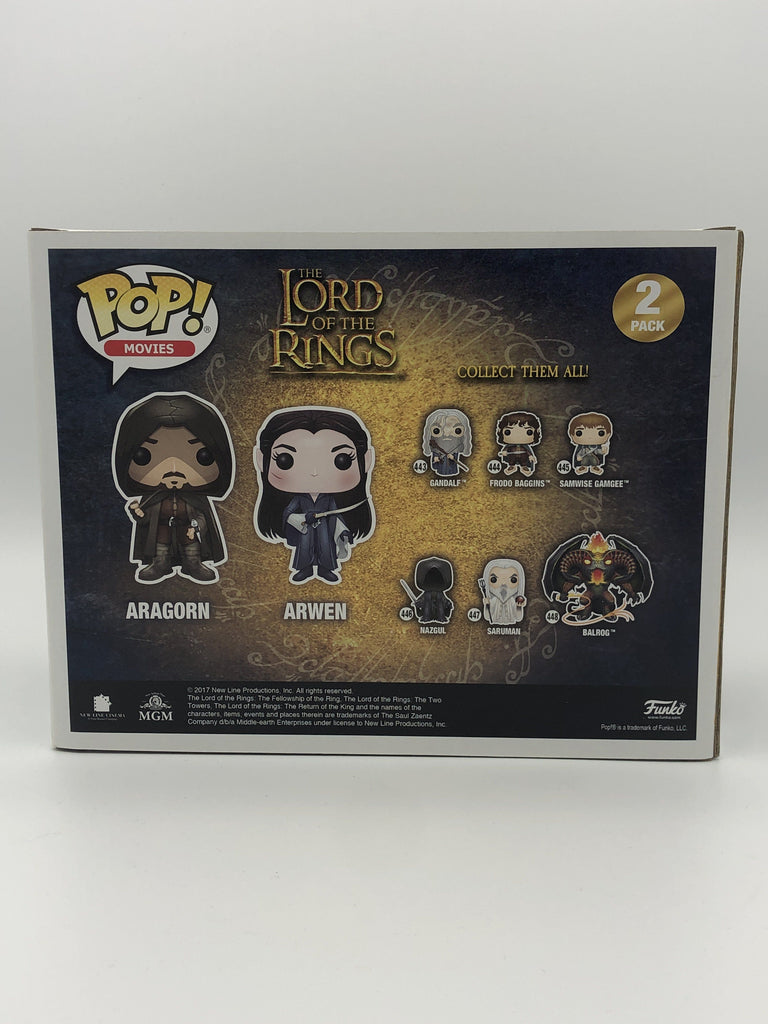 Funko Pop! The Lord of the Rings Aragorn and Arwen Exclusive 2 Pack Funko 