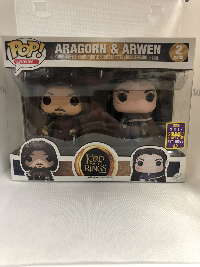Funko Pop! The Lord of the Rings Aragorn and Arwen Summer Convention Exclusive 2 Pack *Heavy Box Damage* Funko 