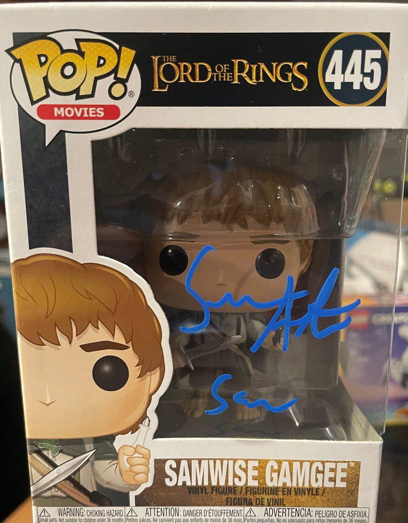 Funko Pop! The Lord of the Rings Samwise Gamgee SIGNED Autographed by Sean Astin #445 (JSA Authenticated)