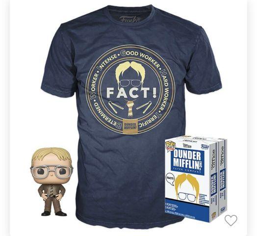 Funko Pop! The Office Dunder Mifflin Pop & T-Shirt Target Exclusive Bundle #871