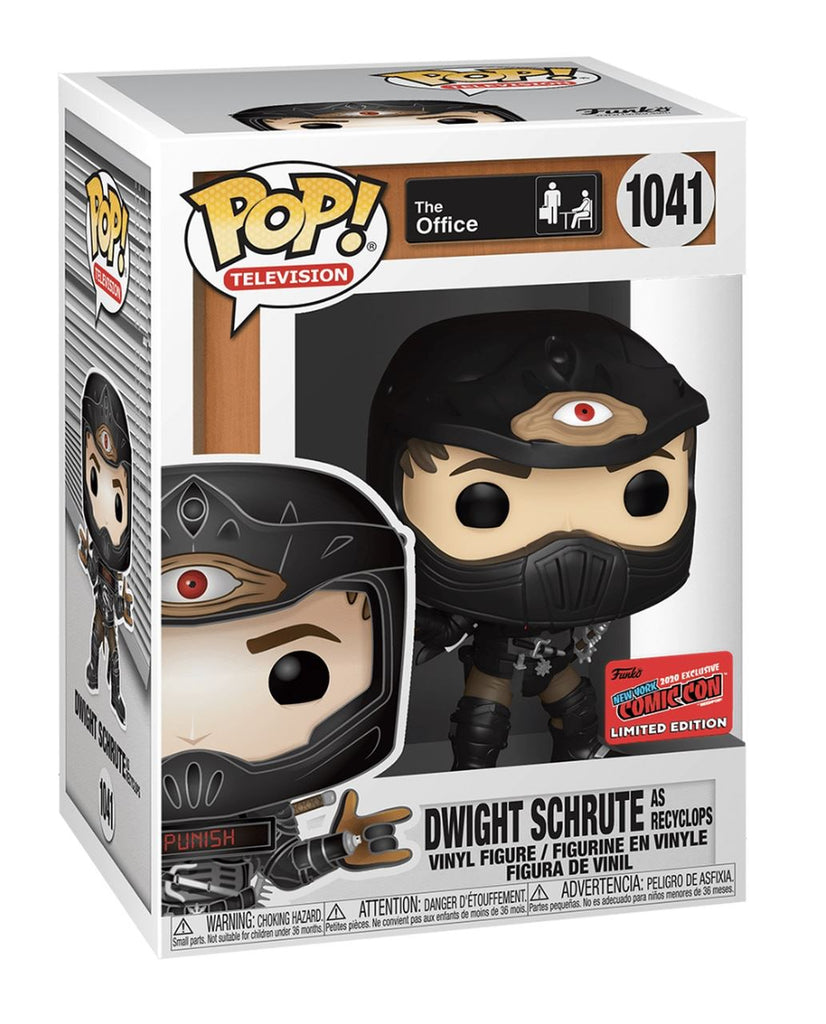 Funko Pop! The Office Dwight Schrute as Recyclops Version 3 (NYCC Official Sticker) Exclusive #1041