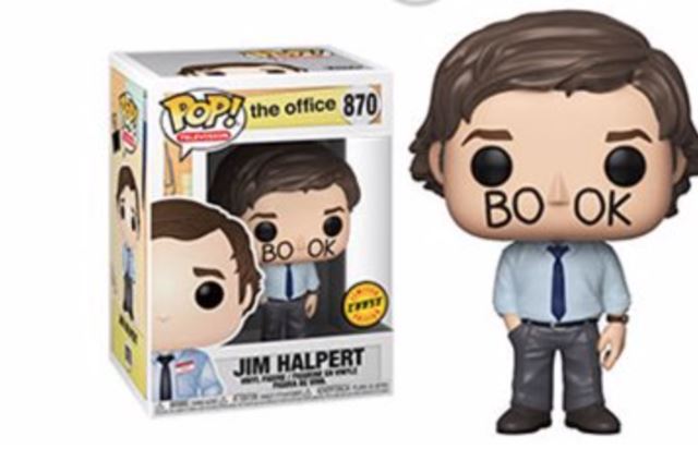 The Office Jim Halpert (Book Face) Chase Funko Pop! #870