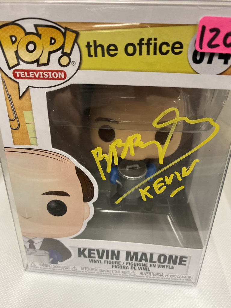 Funko Pop! The Office Kevin Malone Signed by Brian Bumgartner #874