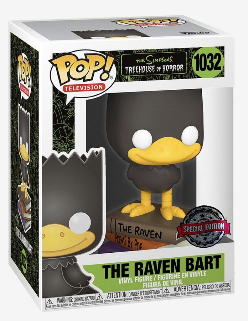 Funko Pop! The Simpsons Bart as the Raven Exclusive (TreeHouse of Horror) #1032 (Special Edition Sticker)