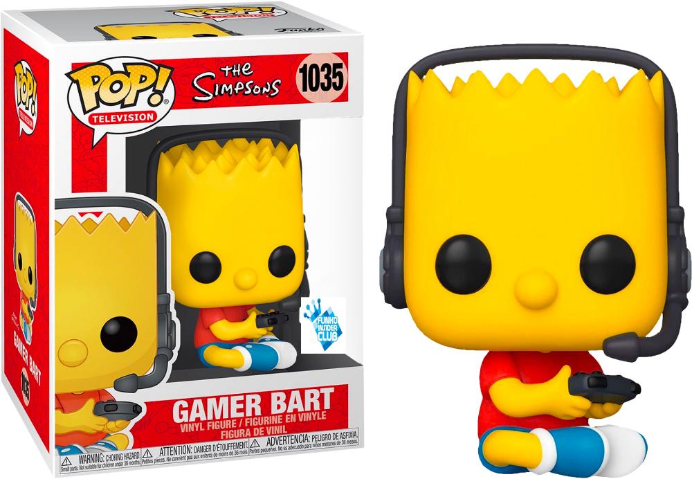 Funko Pop! The Simpsons Gamer Bart Exclusive #1035