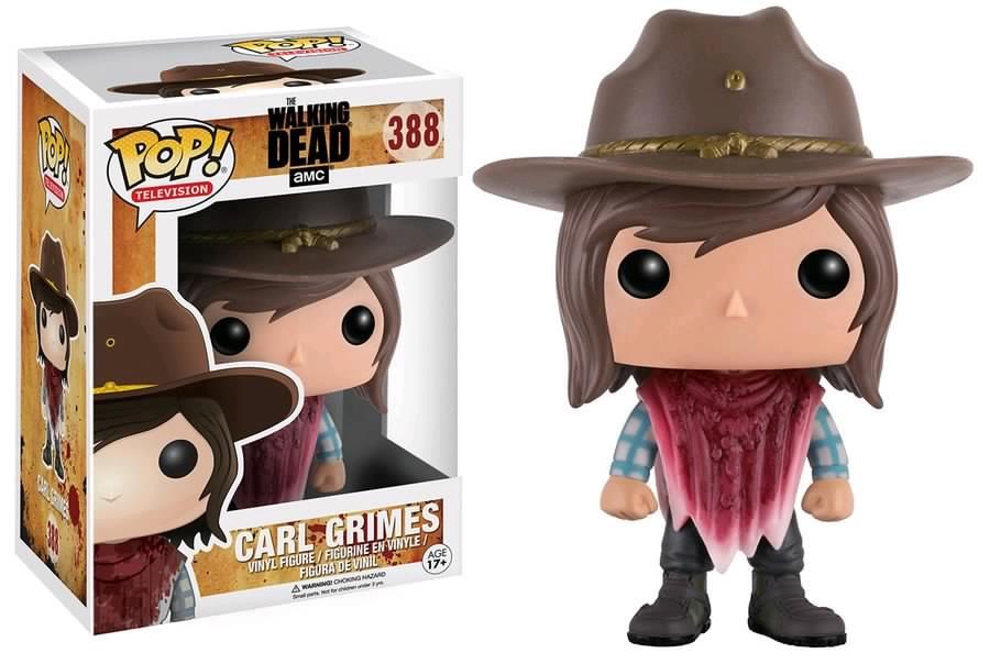 Funko Pop! The Walking Dead Carl Grimes in Poncho #388