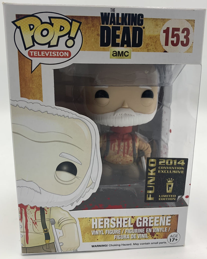 Funko Pop! The Walking Dead Headless Hershel Greene Summer Convention Exclusive #153 *Box Damage* Funko 