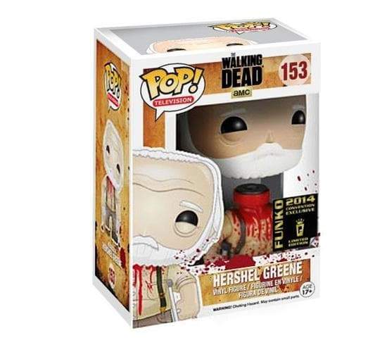 Funko Pop! The Walking Dead Headless Hershel Greene Summer Convention Exclusive #153 *Box Damage*
