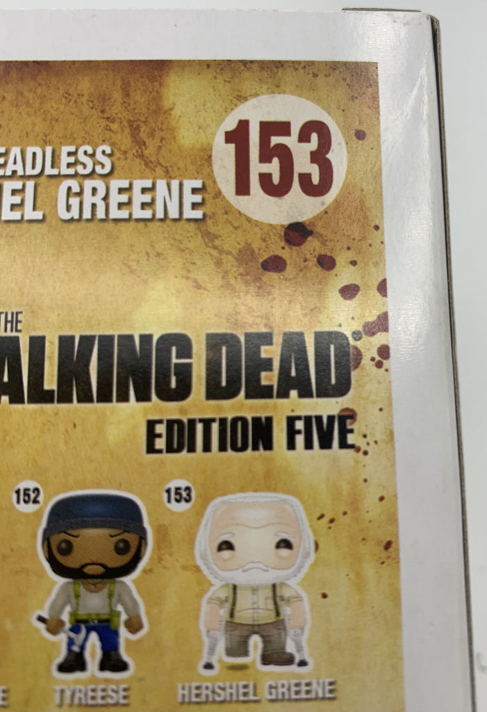 Funko Pop! The Walking Dead Headless Hershel Greene Summer Convention Exclusive #153 *Box Damage* Funko 