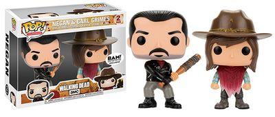 Funko Pop! The Walking Dead Negan and Carl Grimes Exclusive 2 Pack
