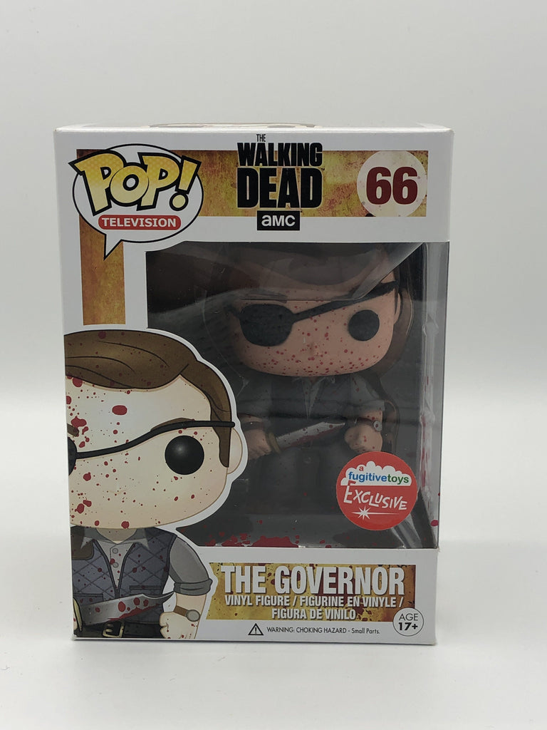 Funko Pop! The Walking Dead The Governor Bloody Exclusive #66 (Light Box Damage)