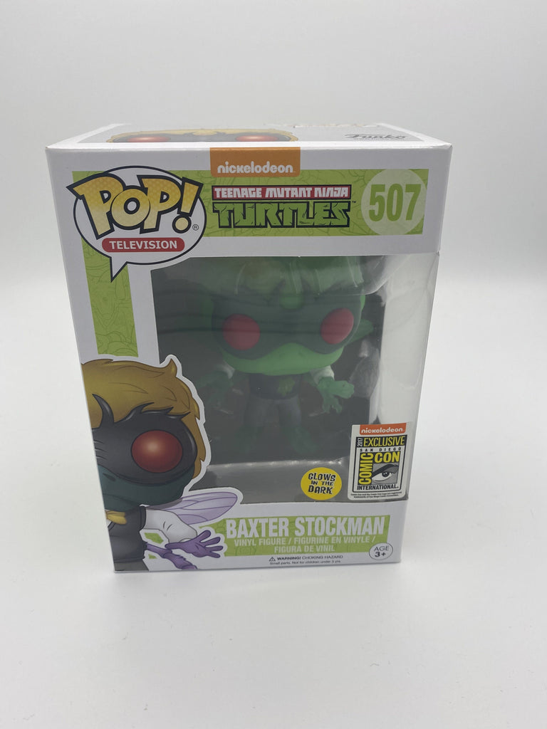 Funko Pop! TMNT Baxter Stockman GID Official Convention Nickelodeon Sticker Exclusive #507 