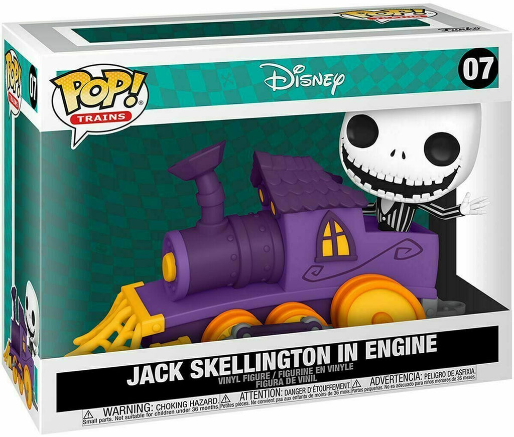 Funko Pop! Trains The Nightmare Before Christmas Jack Skellington in Engine #07