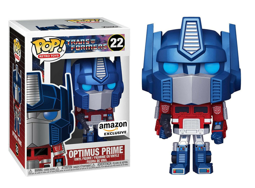 Funko Pop! Transformers Metallic Optimus Prime (G1) Exclusive #22