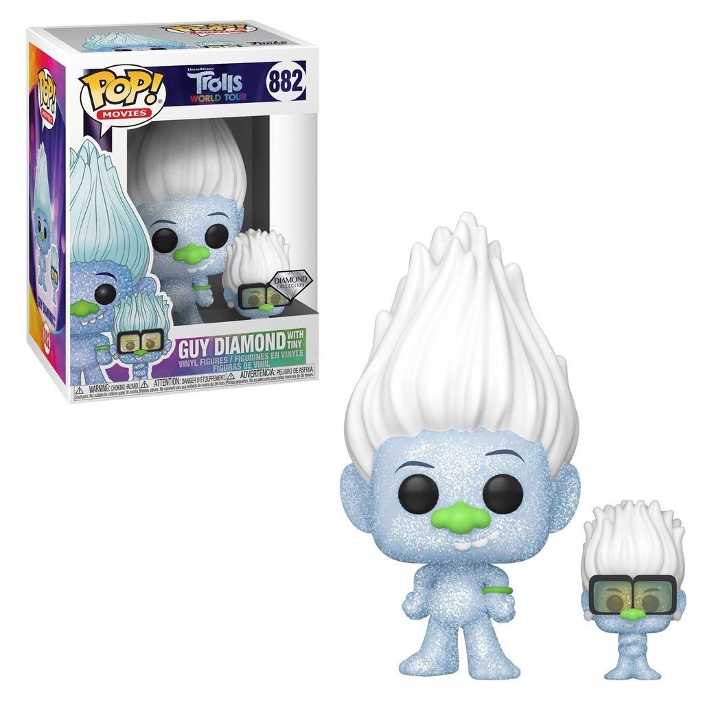 Funko Pop! Trolls World Tour Guy Diamond with Tiny #882