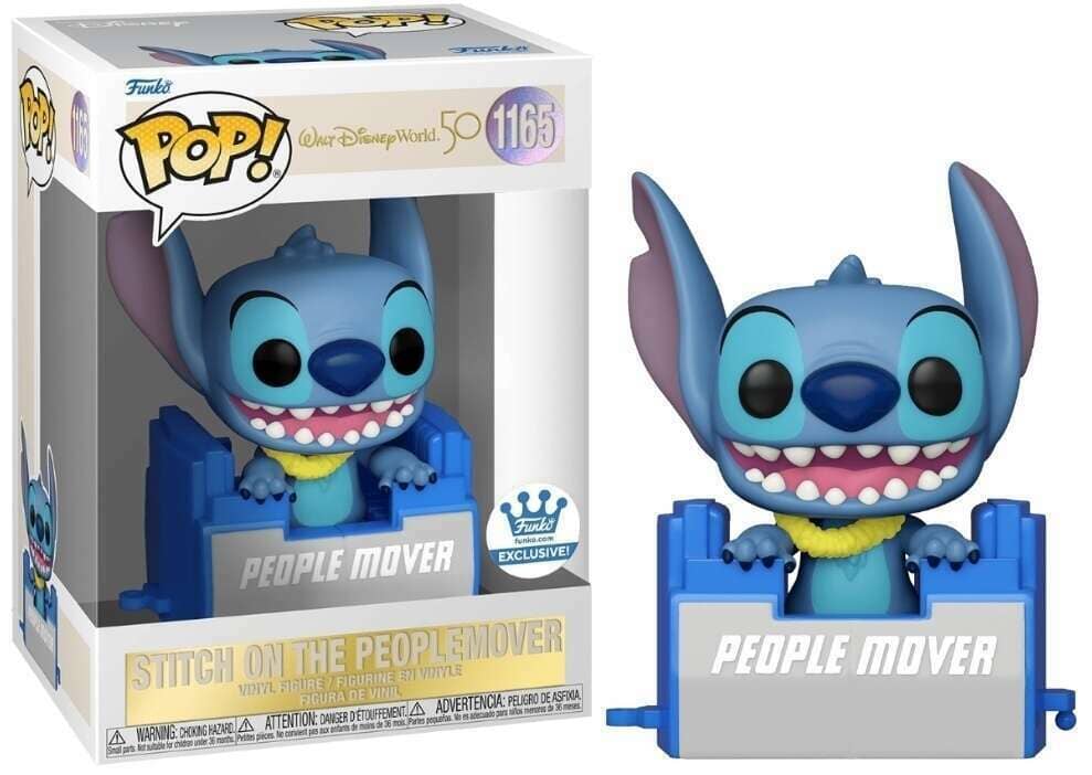 Funko Pop! Walt Disney World 50th Anniversary Stitch on the Peoplemover Exclusive #1165