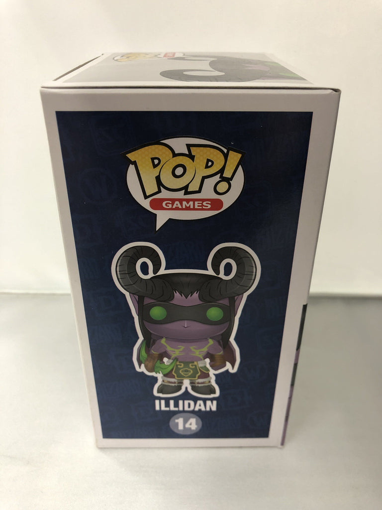 Funko Pop! World of Warcraft Illidan Gold Blizzard Exclusive #14 *Light Damaged Box* Funko 