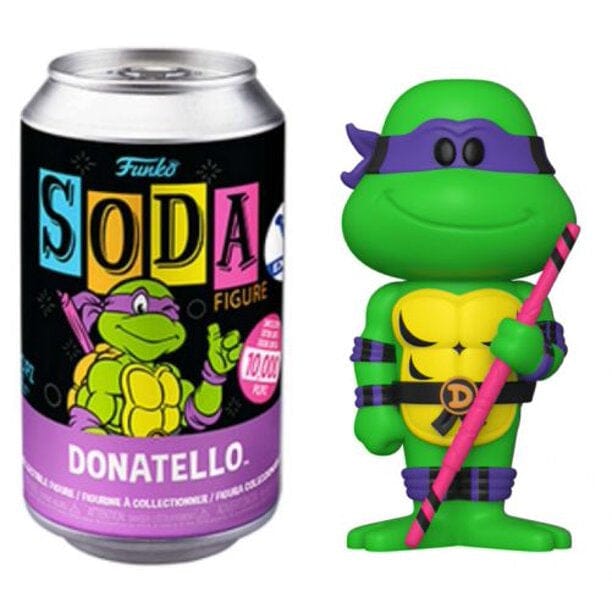 Funko Teenage Mutant Ninja Turtles TMNT Donatello (Blacklight) Exclusive Vinyl Soda (10,000 PCS)(Opened Can)