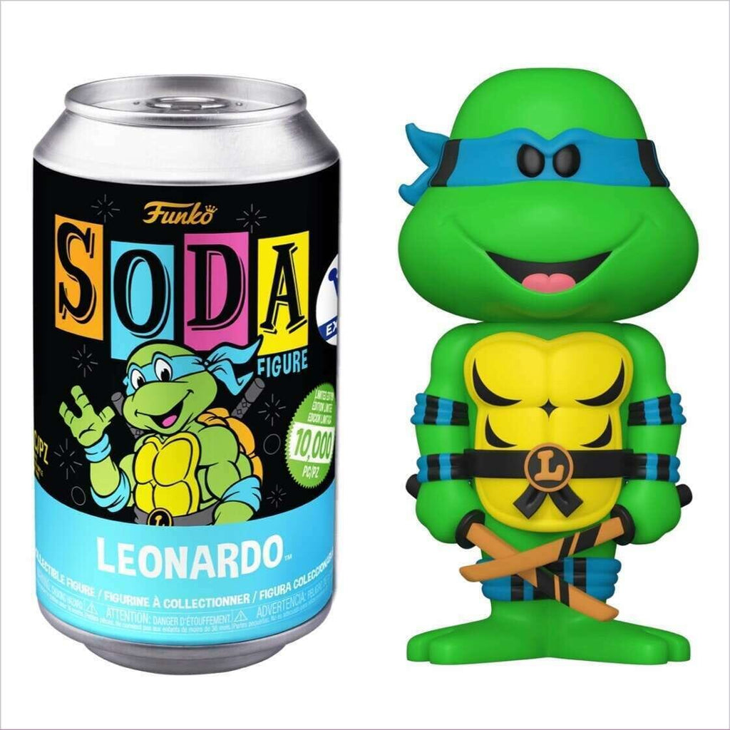 Funko Teenage Mutant Ninja Turtles TMNT Michelangelo (Blacklight) Exclusive Vinyl Soda (10,000 PCS)(Opened Can)